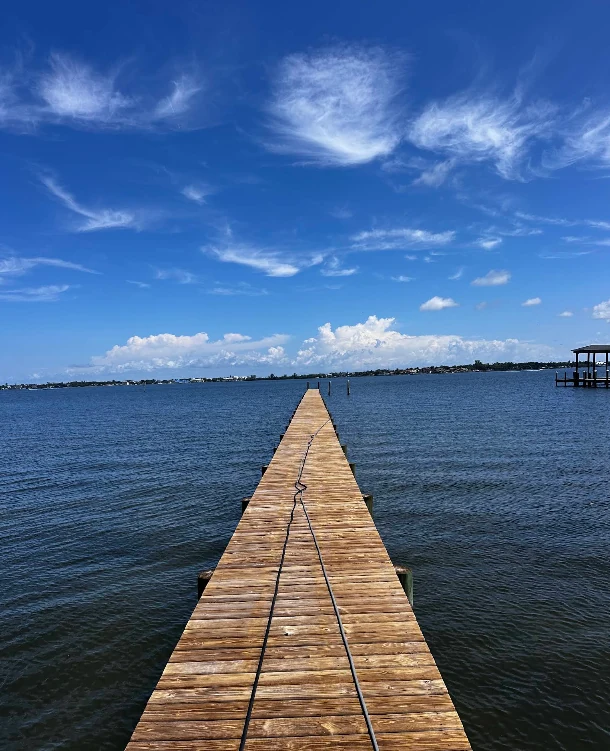 Dock after pressure cleaning